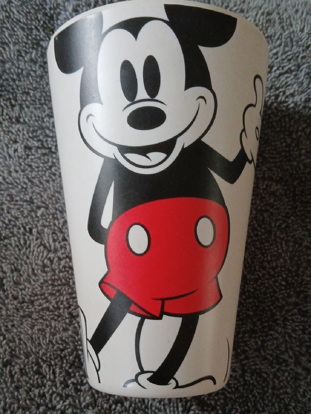 Disney Mickey Mouse White Black Red Character Tumbler Plastic